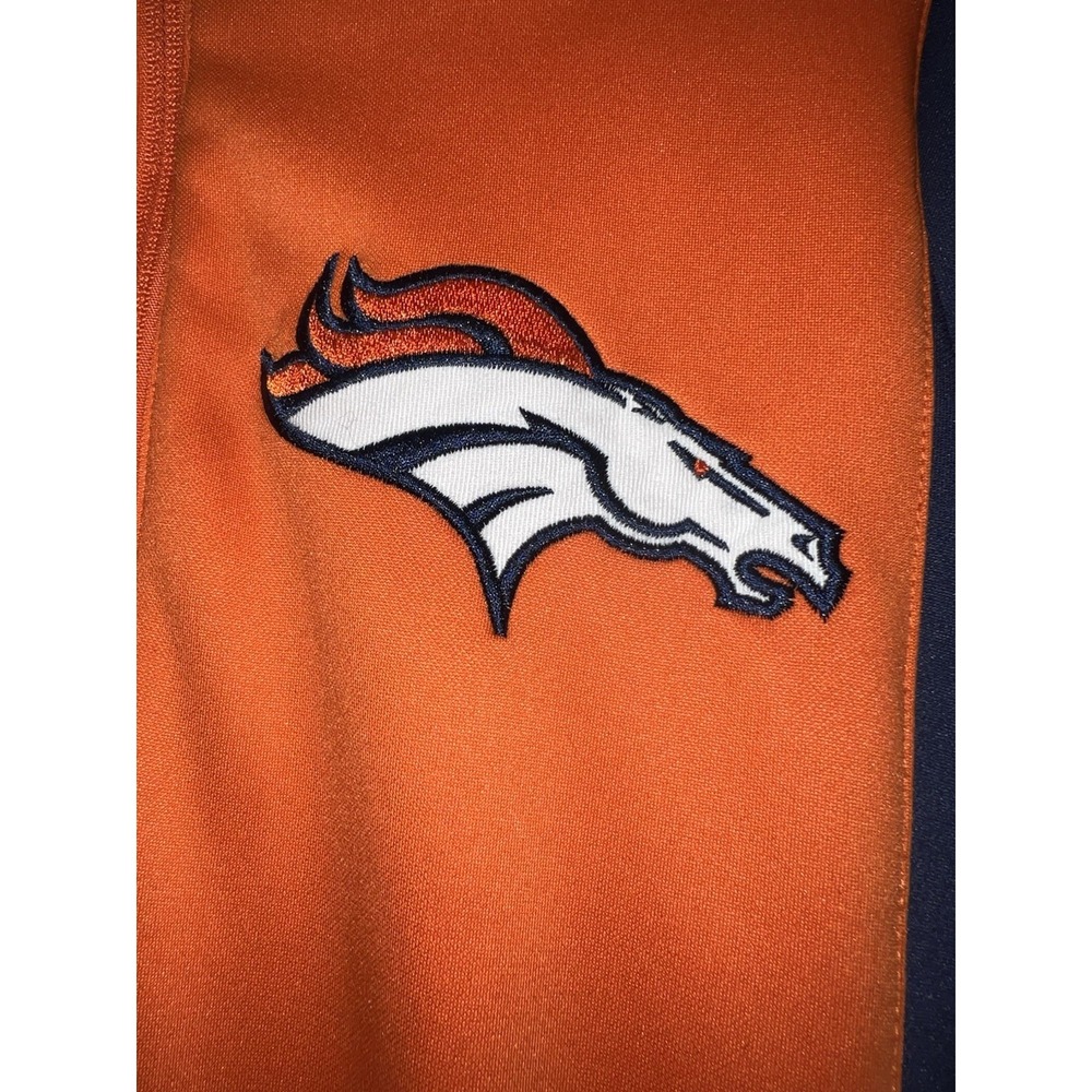 Denver Broncos NFL Football Sweatshirt 1/4 Zip Pullover Size Small Jacket